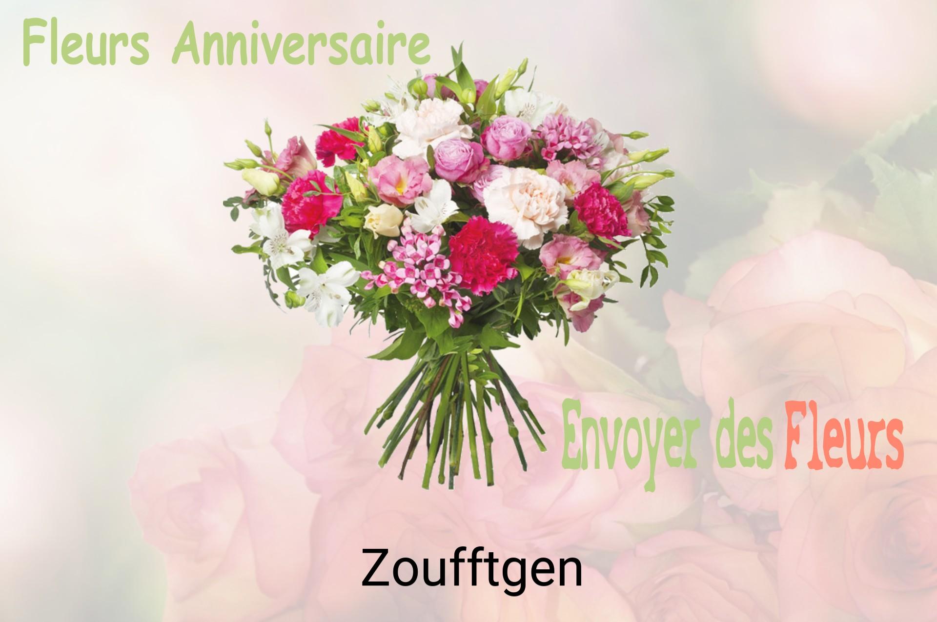 Bouquet de fleurs d’anniversaire livré à Zoufftgen