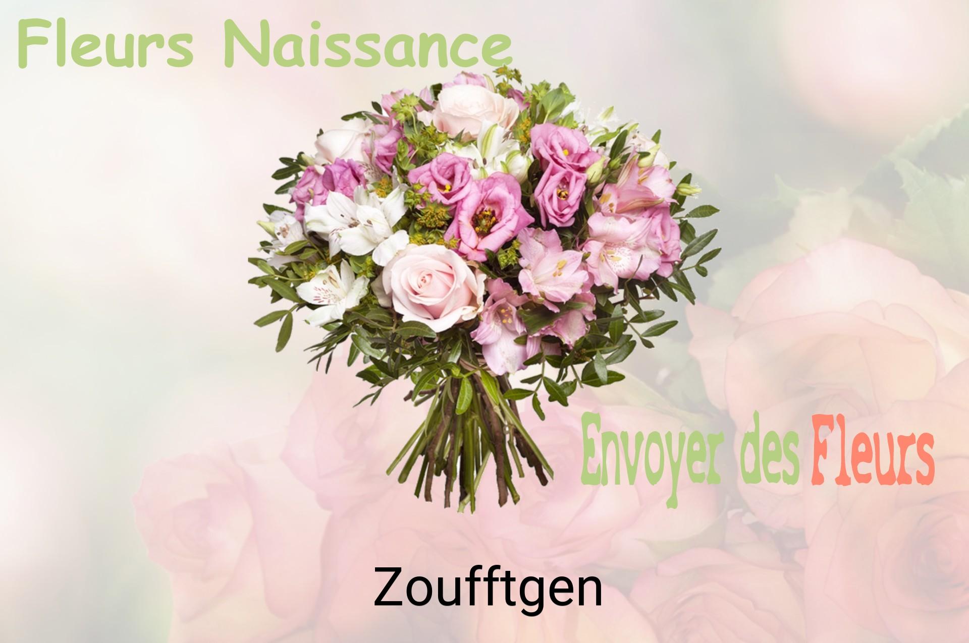 Bouquet de fleurs de naissance livré à Zoufftgen